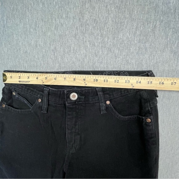 WRANGLER Q-Baby No Gap Waistband Bootcut Black Riding Jeans - Picture 7 of 12
